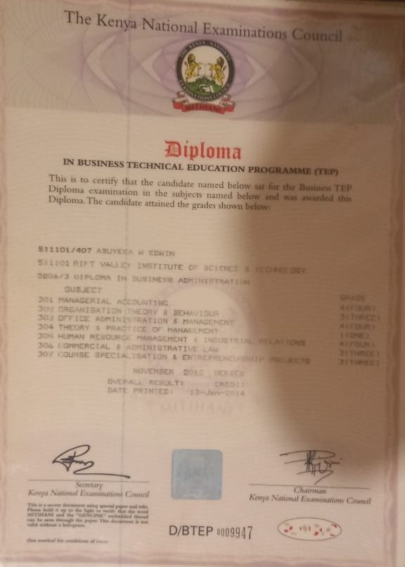 EDWIN WANYAMA ABUYEKA