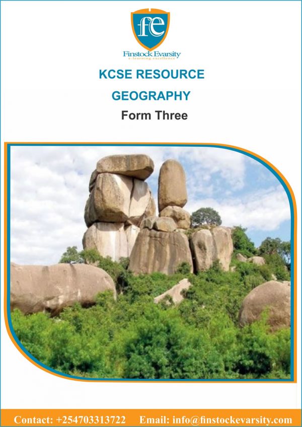 Geography form three textbook hard copy finstock evarsity resources