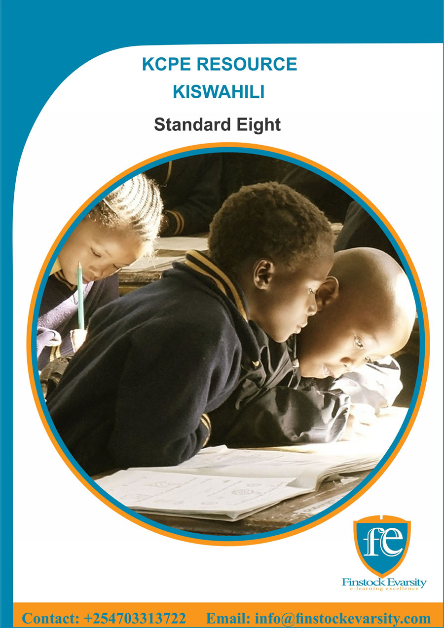 Kiswahili Standard Eight Textbook Hard Copy - Finstock Evarsity Resources