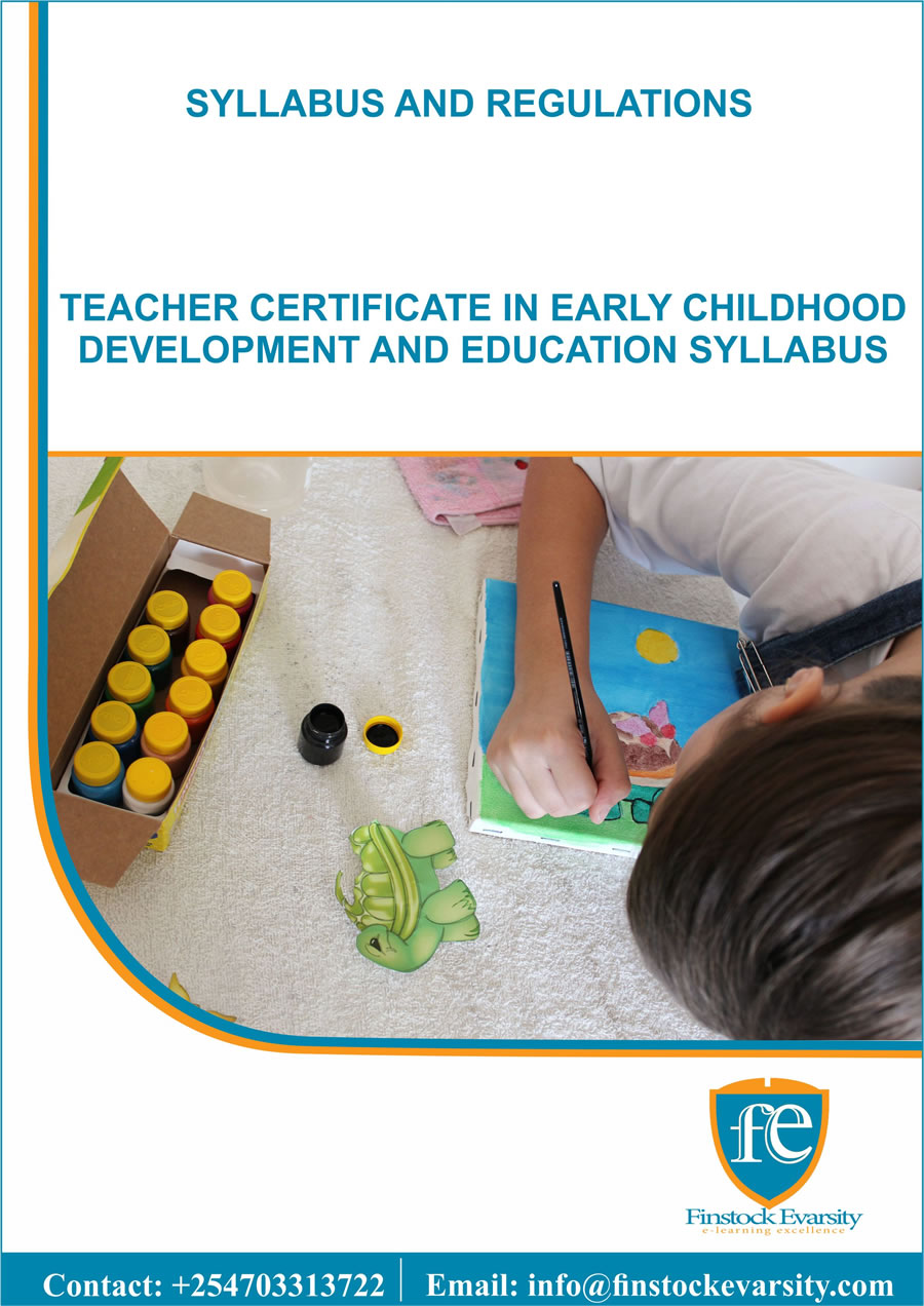 Curriculum For Teacher Certificate In Early Childhood Development And ...