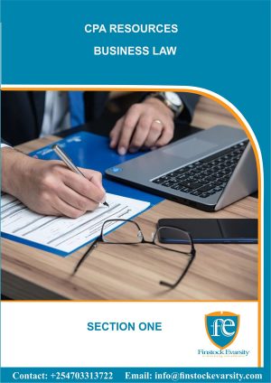 CPA-Business Law - Section one - Hard Copy
