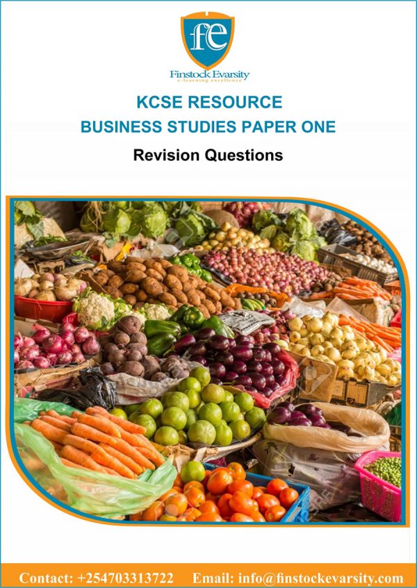 Business Studies Paper One Revision Questions Hard Copy Finstock