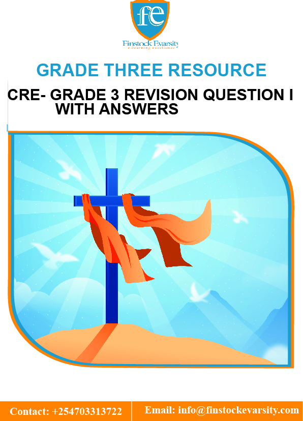 Answers　Evarsity　Finstock　Grade　With　Revision　I　Questions　CRE　Resources