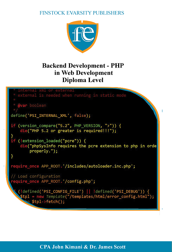 Backend Development - PHP in Web Development Diploma Level - Finstock ...